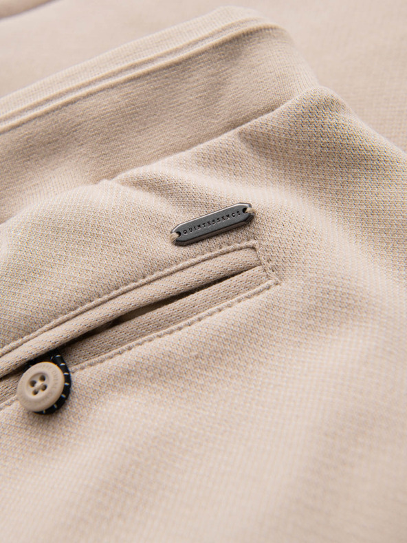 Ombre Clothing Herren Baumwoll-Trainingsanzug BASIC beige Ombre Kleidung