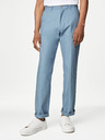 Marks & Spencer Blaue Herren-Chinohose mit Leinenanteil Marks & Spencer