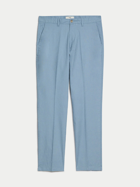 Marks & Spencer Blaue Herren-Chinohose mit Leinenanteil Marks & Spencer