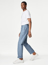 Marks & Spencer Blaue Herren-Chinohose mit Leinenanteil Marks & Spencer