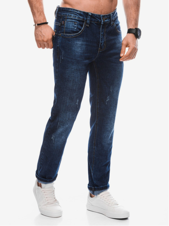 Edoti Herren-Denim-Hose 1433P - blau