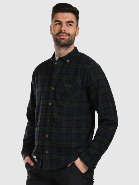 Kilpi Herren-Sportflanellhemd Kilpi FLANNY-M Dunkelgrün