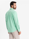 Ombre Clothing Herrenhemd aus Baumwolle in Pastellfarben - mint Ombre Clothing