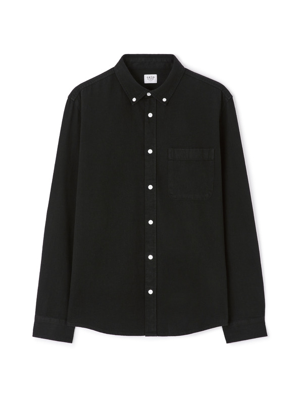 Celio Schwarzes Herren Jeanshemd Celio Ladenim