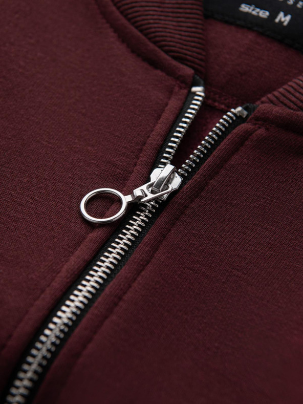 Ombre Clothing Herren Strickpullover mit Struktur und Kragen - graphit melange V1 OM-SSNZ-0149 Ombre Clothing