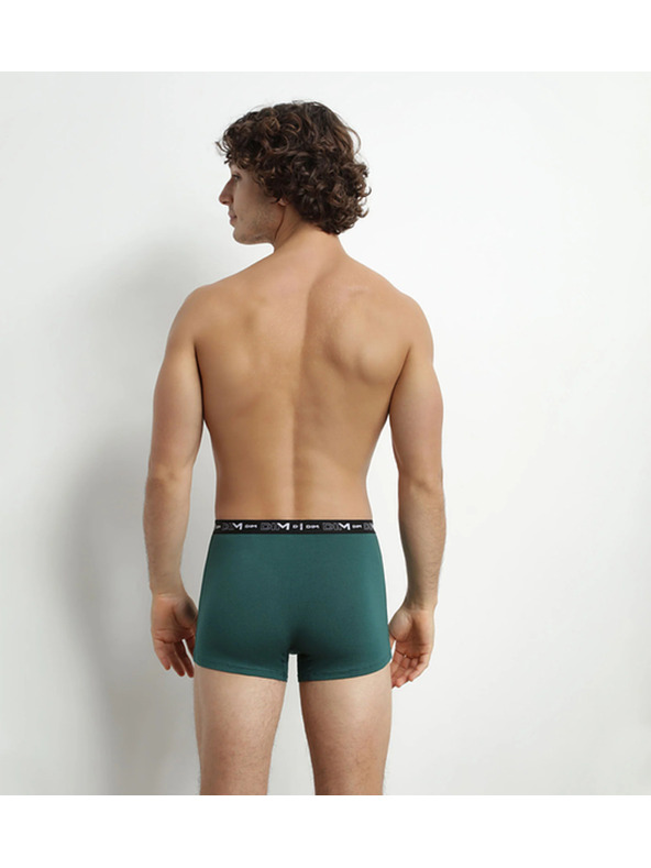 DIM Herren Boxershorts 3 Stück - dunkelgrün - blau - schwarz