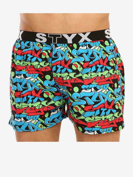 Styx Herren Styx Art Sport Shorts Gummi Graffiti