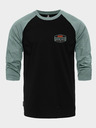 Horsefeathers T-shirt Hexagon II Raglan - schwarz Größe L HORSEFEATHERS