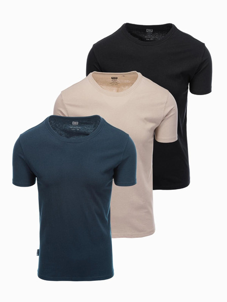Ombre Clothing Herren-T-Shirt ohne Druck - Mix 3 Stück Z29 Ombre Clothing