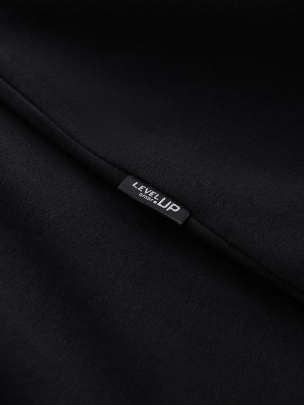 Ombre Clothing Herren T-Shirt LOOSE FIT Langarm mit Rundhalsausschnitt aus Baumwolle - schwarz V1 OM-LSBC-0129 Ombre Clothing