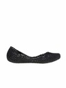 Melissa Schwarze Glitzer-Ballerinas Melissa Campana Papel