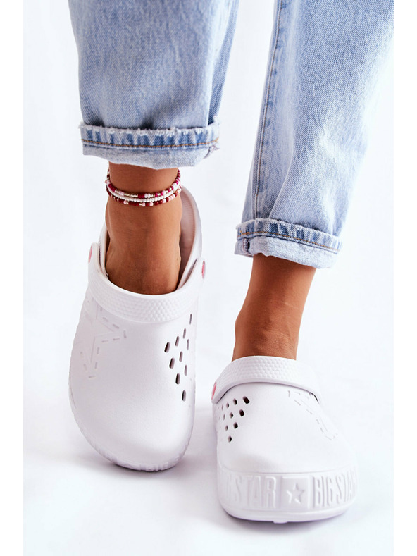 BIG STAR SHOES Damen Pantoffeln Kroks Big Star Weiß