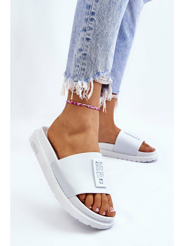BIG STAR SHOES Damen Pantoffeln Big Star Weiß
