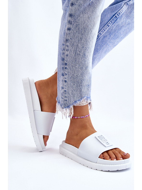 BIG STAR SHOES Damen Pantoffeln Big Star Weiß