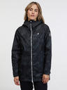 Sam 73 Schwarzer gemusterter Damen-Parka SAM 73 Alexia