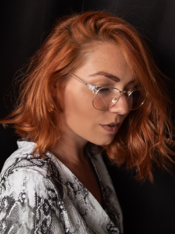 VEYREY VeyRey Blaue Lichtschutzbrille Oval Sigrid Klar