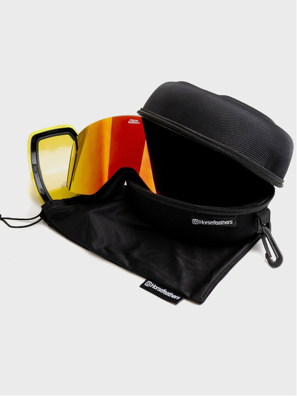 Horsefeathers Snowboard-Schutzbrille Colt - schwarz/rot HORSEFEATHERS