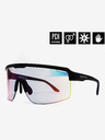 Horsefeathers Photochromatische Sonnenbrille Scorpio - mattschwarz/verspiegelt rot HORSEFEATHERS