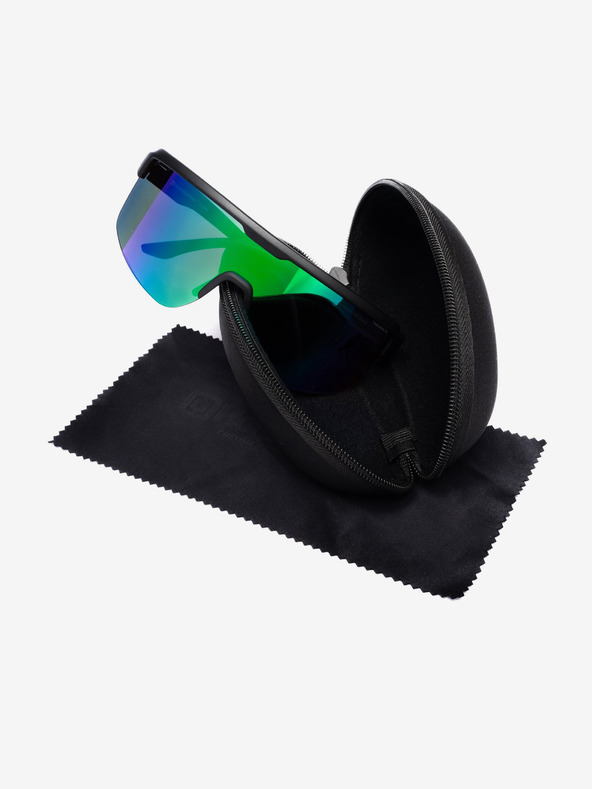 Horsefeathers Scorpio Fahrradbrille - mattschwarz/spiegelgrün HORSEFEATHERS