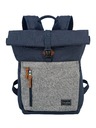 Travelite Travelite Basics Roll-up-Rucksack Navy/Grau