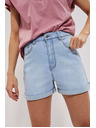 Moodo Hellblaue Damen Denim Shorts Moodo