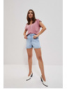 Moodo Hellblaue Damen Denim Shorts Moodo
