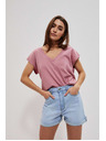 Moodo Hellblaue Damen Denim Shorts Moodo