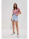 Moodo Hellblaue Damen Denim Shorts Moodo