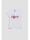 Moodo Damen T-Shirt L-TS-4019 WEISS Moodo