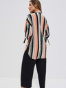 Moodo Schwarz-orange gestreiftes Damen-Shirt Moodo