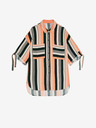 Moodo Schwarz-orange gestreiftes Damen-Shirt Moodo