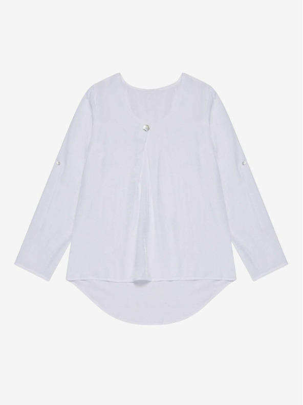 Moodo Weiß Damen Bluse Moodo