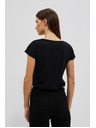 Moodo Damen-T-Shirt L-TS-4020 SCHWARZ Moodo