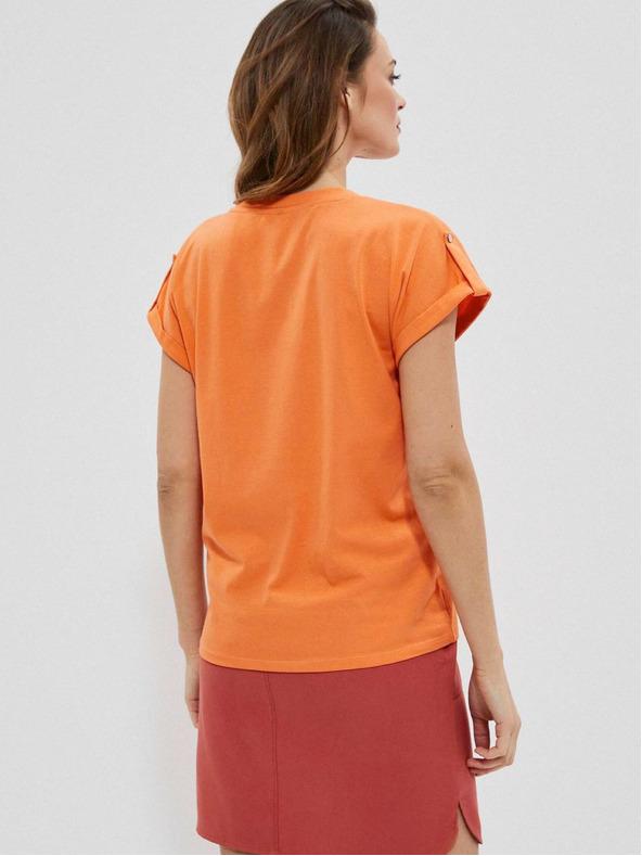 Moodo Orange Damenbluse Moodo