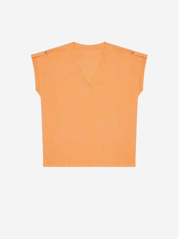 Moodo Orange Damenbluse Moodo