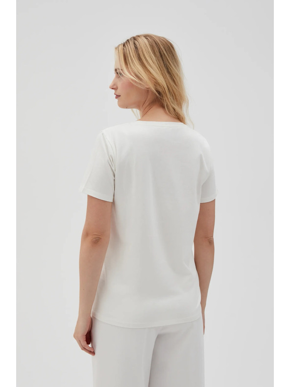Moodo Damen T-Shirt Weiß Moodo