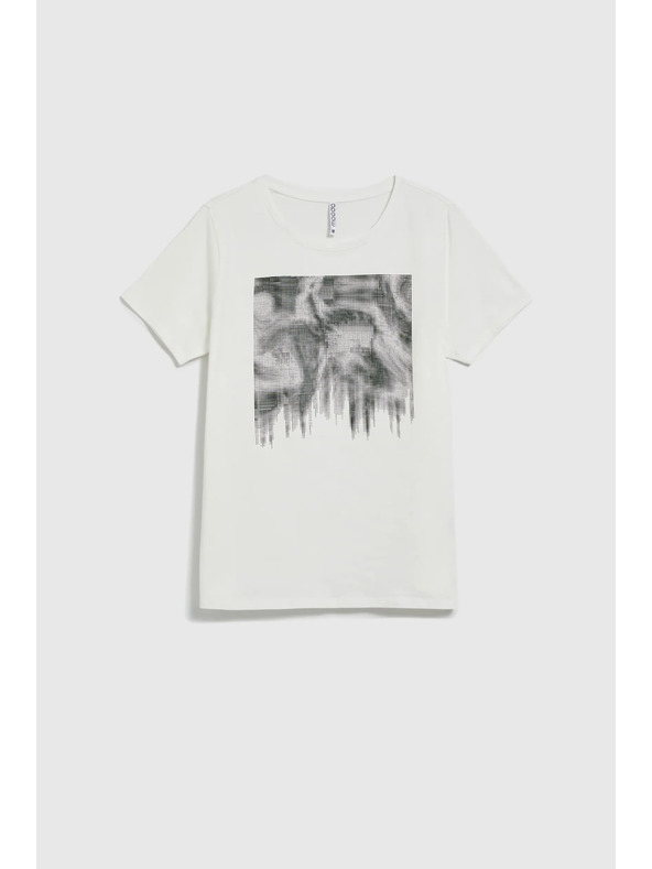 Moodo Damen T-Shirt Weiß Moodo