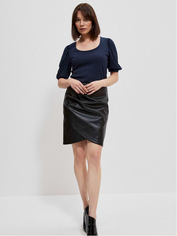 Moodo Dunkelblaue Damenbluse Moodo