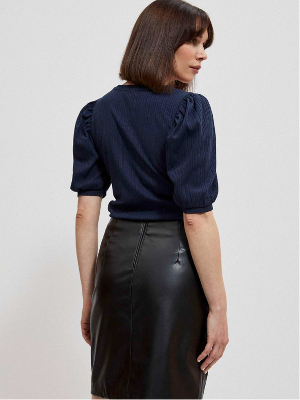 Moodo Dunkelblaue Damenbluse Moodo