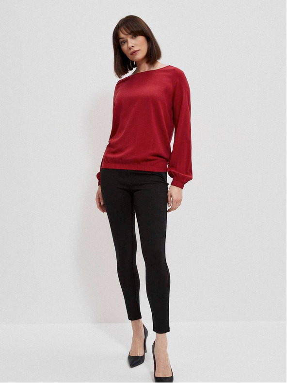 Moodo Rote Damenbluse Moodo