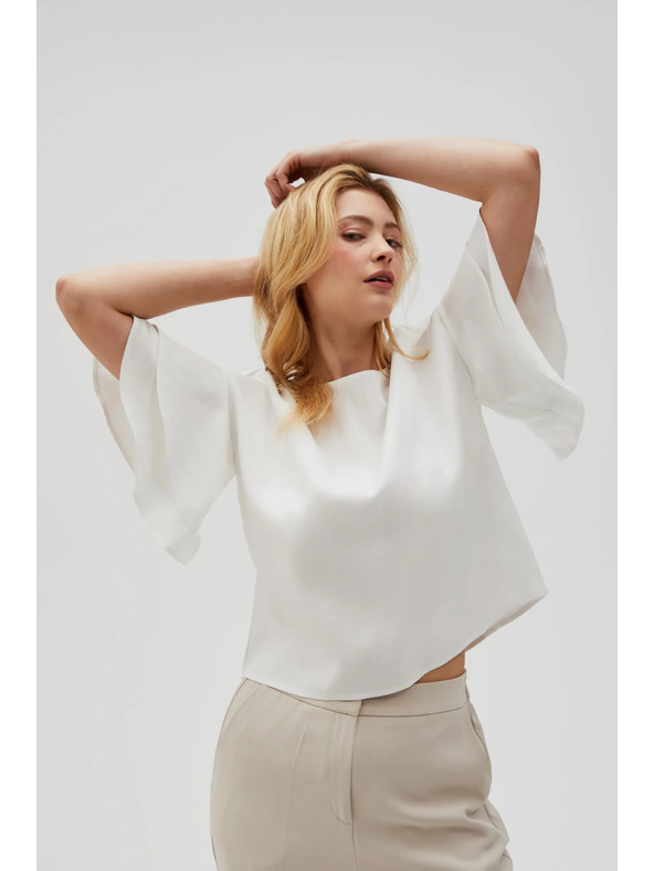 Moodo Damen T-Shirt Weiß Moodo