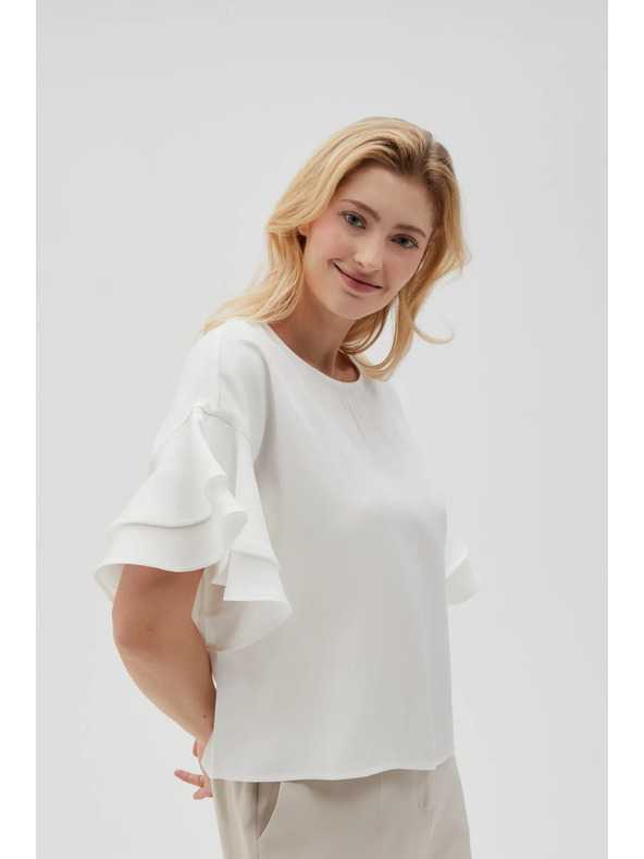 Moodo Damen T-Shirt Weiß Moodo