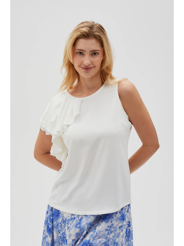 Moodo Damen T-Shirt Weiß Moodo