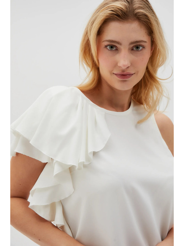 Moodo Damen T-Shirt Weiß Moodo