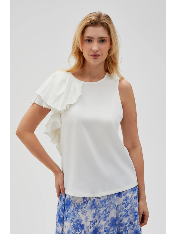 Moodo Damen T-Shirt Weiß Moodo