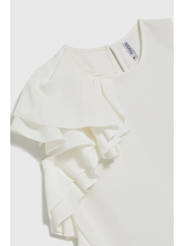 Moodo Damen T-Shirt Weiß Moodo