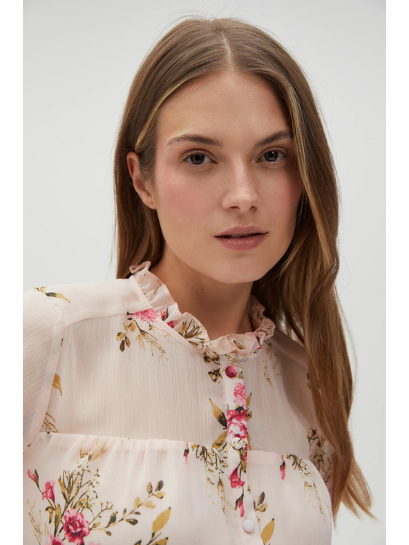 Moodo Damen-Blümchenbluse Moodo