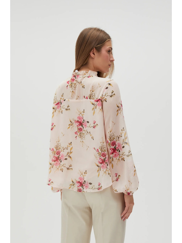 Moodo Damen-Blümchenbluse Moodo