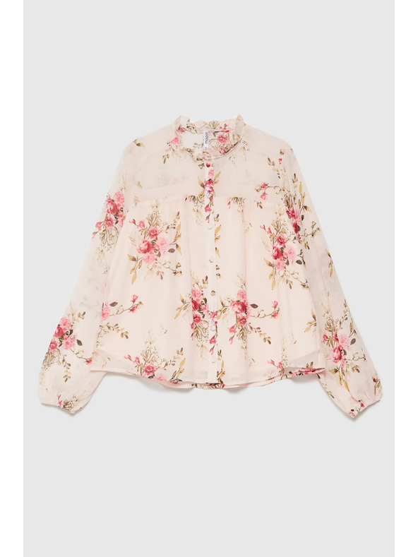 Moodo Damen-Blümchenbluse Moodo