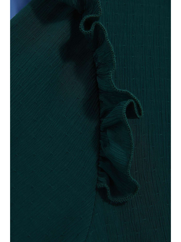 Moodo Grüne Damenbluse Moodo